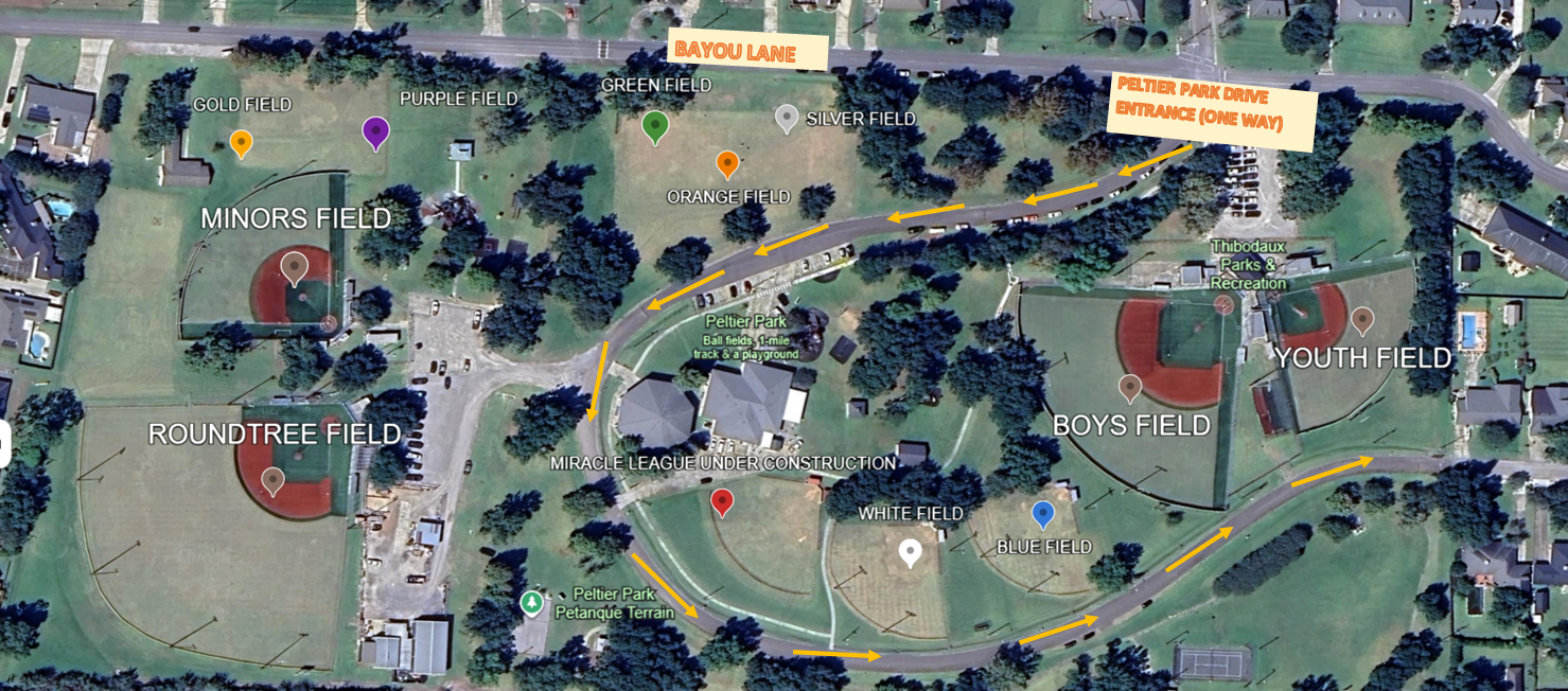 Peltier Park Field Map