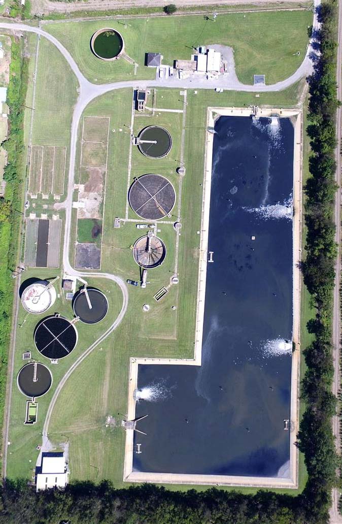 Overhead of Sewer Treatment Plant